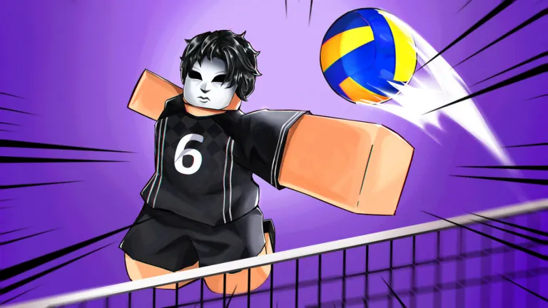 Volleyball Legends image showing a masked volleyball player